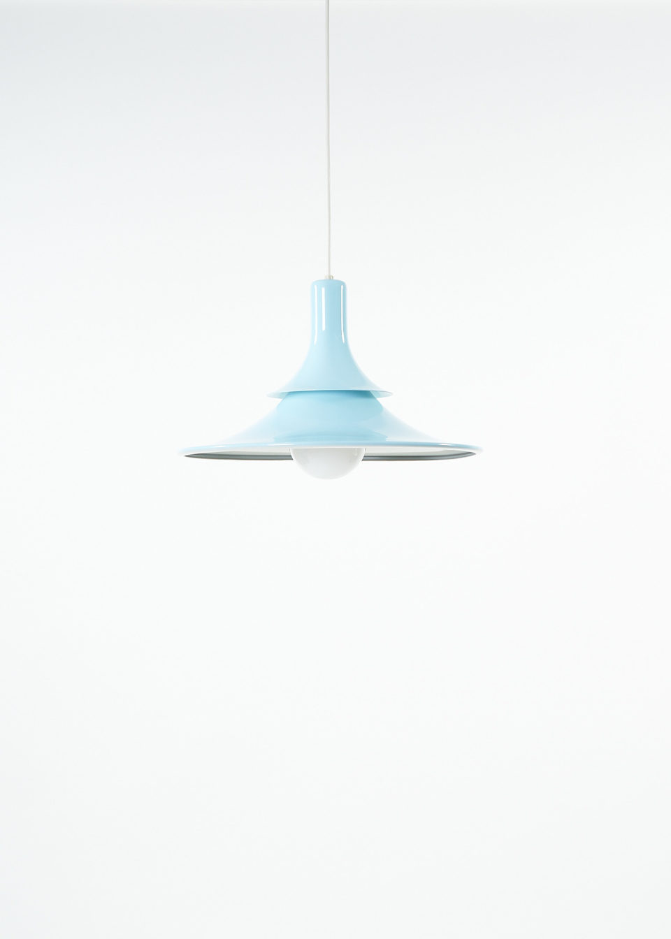 DOUBLE TRUMPET lamp in baby blue by Sverige DOUBLE TRUMPET lamp in baby blue by Sverige