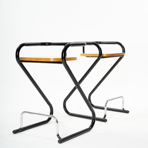 Pair of ‘Z’ stools by Amisco
