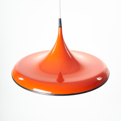 Orange TRUMPET pendant lamp