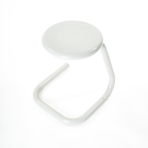 18″ gray PAPERCLIP stool by Kinetics