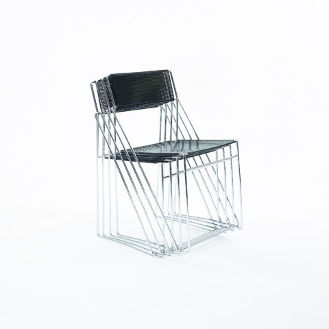 Set of 4 NUOVA X-LINE chairs by Niels Jørgen Haugesen for Hybodan