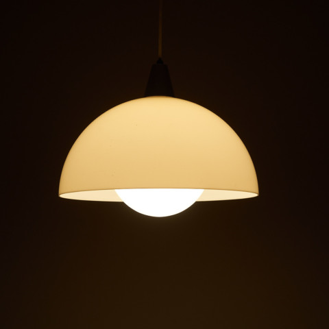 1970s acrylic DOME pendant