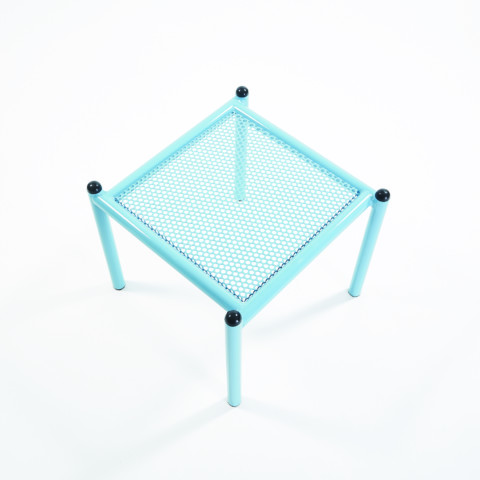 1990s BABY BLUE side table by Amisco