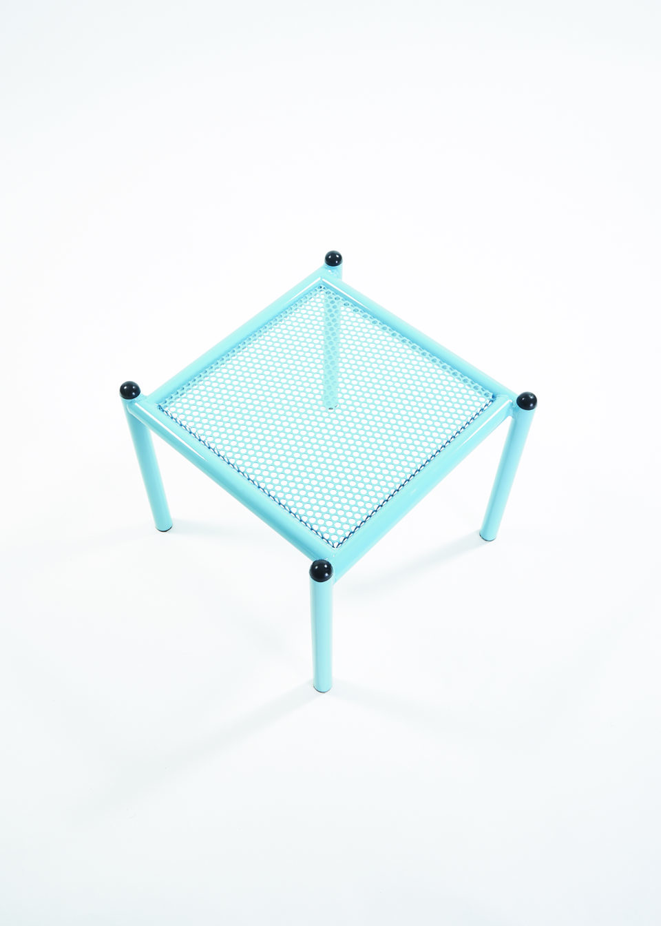 1990s BABY BLUE side table by Amisco