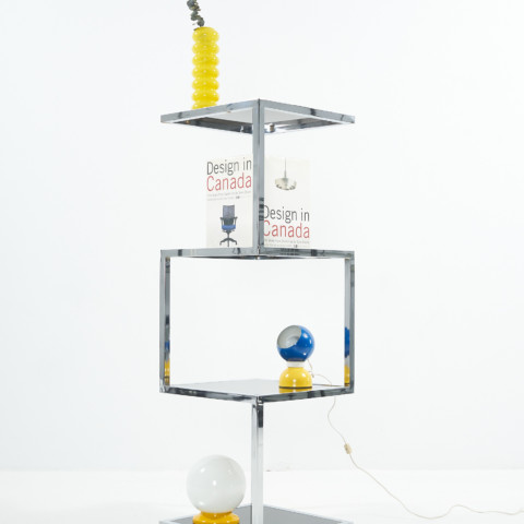 1970s CHROME shelving unit